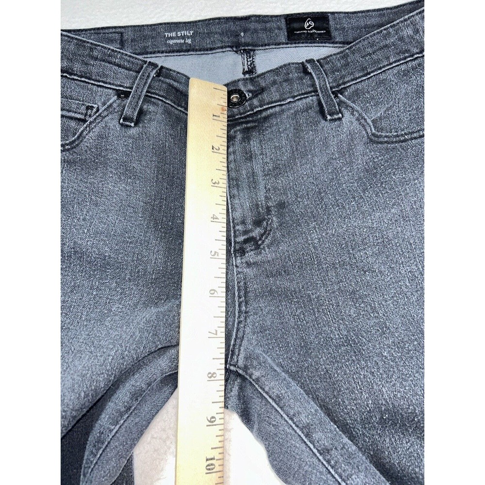 AG Adriano Goldschmied THE STILT Cigarette Leg Skinny Jeans 28 Grey Denim 28x29 - Picture 3 of 8